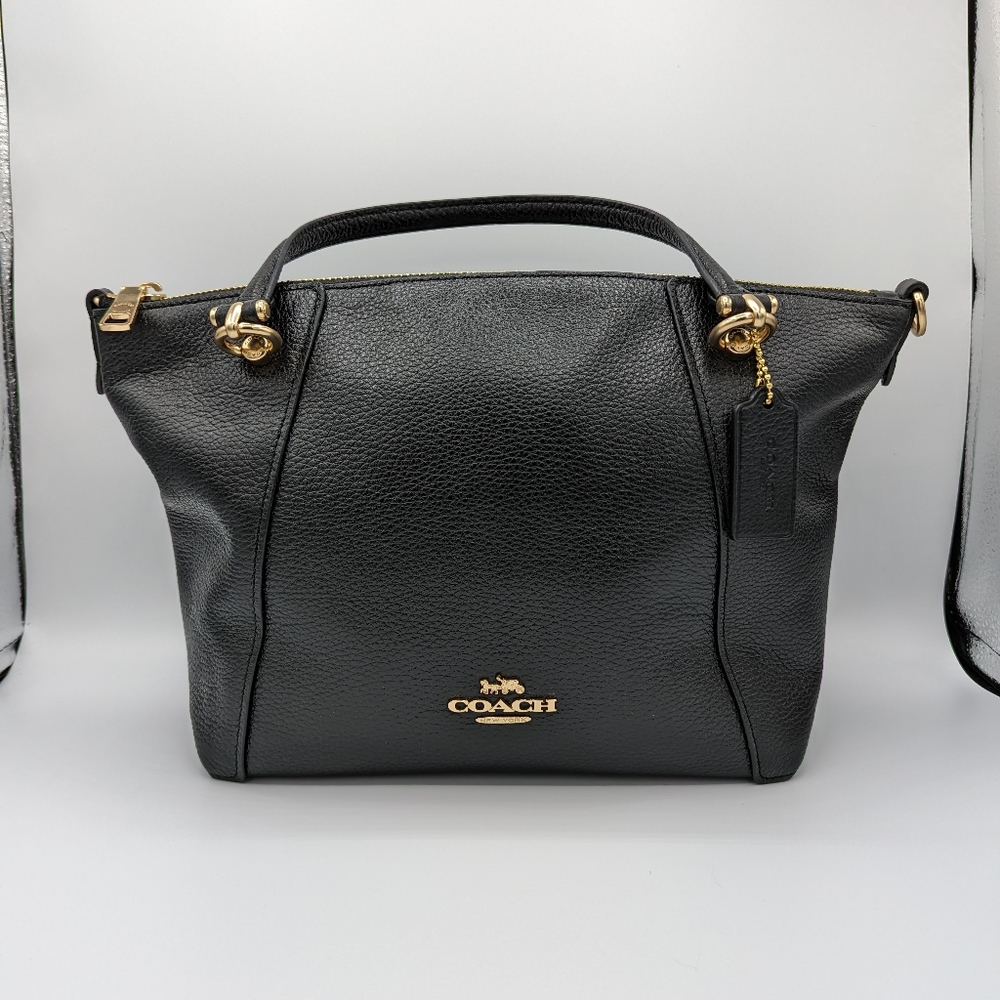 New Black Coach Kacey Satchel